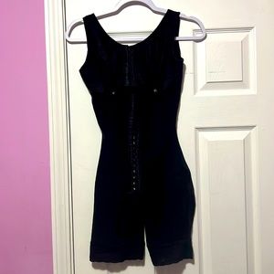 A faja post liposuction for the 1st days to help drain fluids.